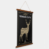 Venison Butcher Meat Cut Hangend Wandkleed (Gebogen)