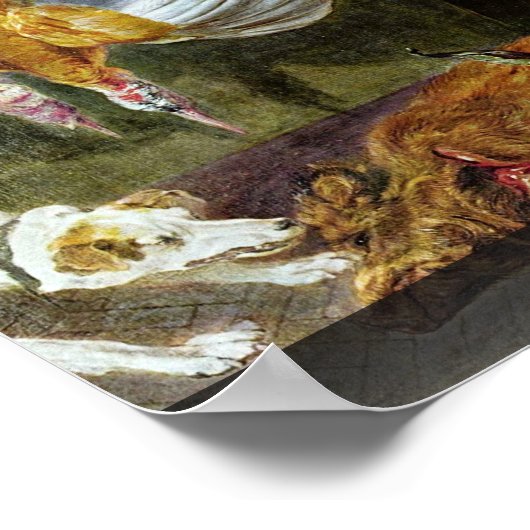 Venison Dealer van Snyders Frans Poster (Hoek)