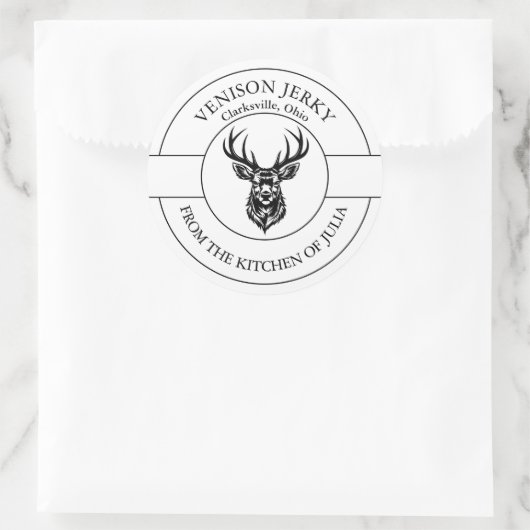 Venison Jerky Label (Tas)