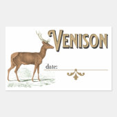 Venison Label for Home Freezer (Voorkant)