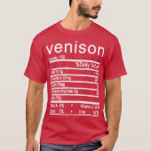 venison Nutrition Facts label T-shirt (Voorkant)