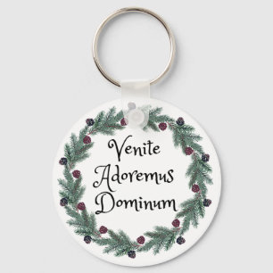 Venite Adoremus Dominum - Latijns-religieuze kerst Sleutelhanger
