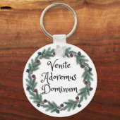 Venite Adoremus Dominum - Latijns-religieuze kerst Sleutelhanger (Voorkant)