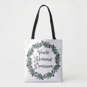 Venite Adoremus Dominum - Latijns-religieuze kerst Tote Bag (Voorkant)