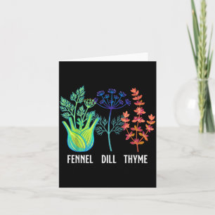 Venkel Dille Tijm Botanische Kruiden Moeder Koken Kaart