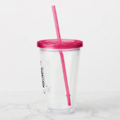 VENMO de Bruid een drankje QR-code vrijgezellenfee Acryl Drinkbeker (Links)