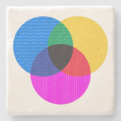 venmo-diagram stenen onderzetter (Voorkant)