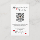 Venmo Huwelijkscadeaus Reisregister Informatiekaartje (Voorkant)