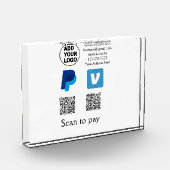 Venmo paypal scan om q of code logo tekst toe te v fotoblokken (Links)