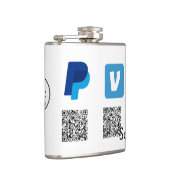 Venmo paypal scan om q of code logo tekst toe te v heupfles (Rechts)