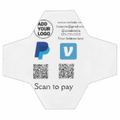 Venmo paypal scan om q of code logo tekst toe te v voetbal (Enkel)