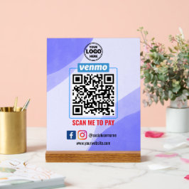 Venmo QR Code Betaling | Scannen naar betalend bed Acryl Bord