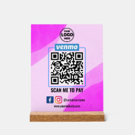 Venmo QR Code Betaling | Scannen naar betalend bed Acryl Bord