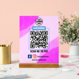 Venmo QR Code Betaling | Scannen naar betalend bed Acryl Bord