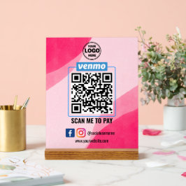 Venmo QR Code Betaling | Scannen naar betalend bed Acryl Bord