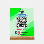 Venmo QR Code Betaling | Scannen naar betalend bed Acryl Bord (Voorkant)