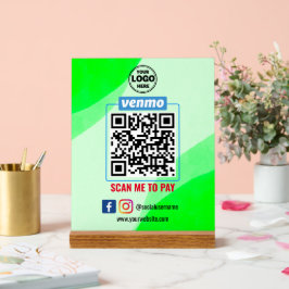 Venmo QR Code Betaling | Scannen naar betalend bed Acryl Bord
