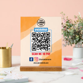 Venmo QR Code Betaling | Scannen naar betalend bed Acryl Bord
