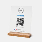 Venmo QR-code Betaling | Scannen naar zakelijke Lo Acryl Bord (Hoek)