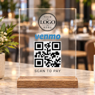 Venmo Scan om te betalen tafelblad display