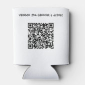 Venmo the GROOM A Drink Custom QR Code Blikjeskoeler (Achterkant)