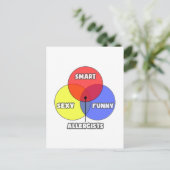 Venn-diagram .. Allergisten Briefkaart (Staand voorkant)