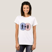 Venn Diagram Boy + Girl T-shirt (Voorkant volledig)