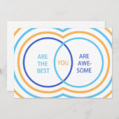 Venn-diagram Dank u kaart (Voorkant / Achterkant)