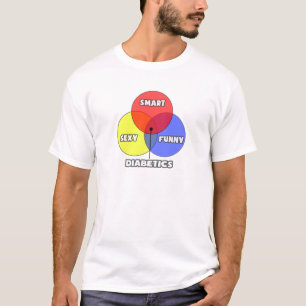 Venn-diagram .. Diabetici T-shirt