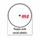 Venn-diagram enkele diagnose Vinyl sticker (Voorkant)