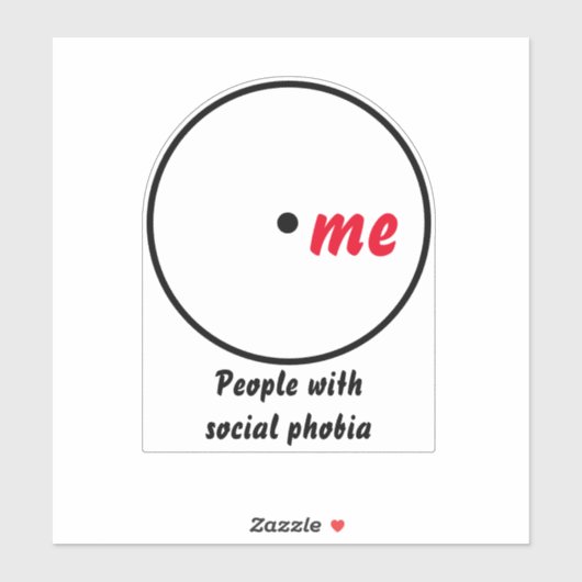 Venn-diagram enkele diagnose Vinyl sticker (Vel)