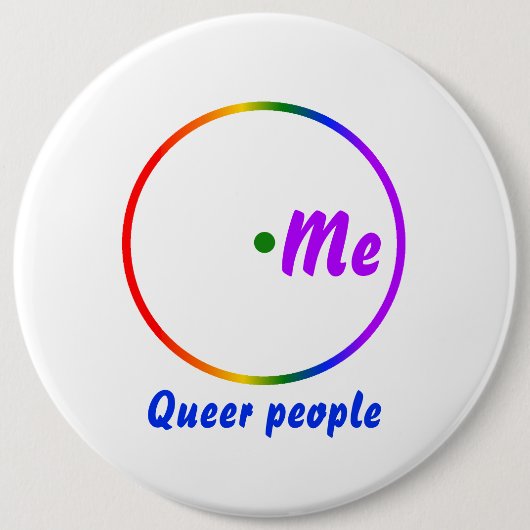 Venn-diagram enkele identiteit ronde button 6,0 cm (Voorkant)