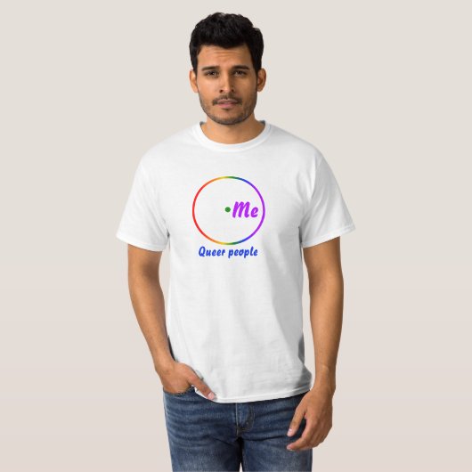 Venn-diagram enkele identiteit T-Shirt (Voorkant volledig)