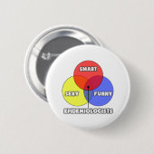 Venn-diagram .. Epidemiologen Ronde Button 5,7 Cm (Voorkant /achterkant)