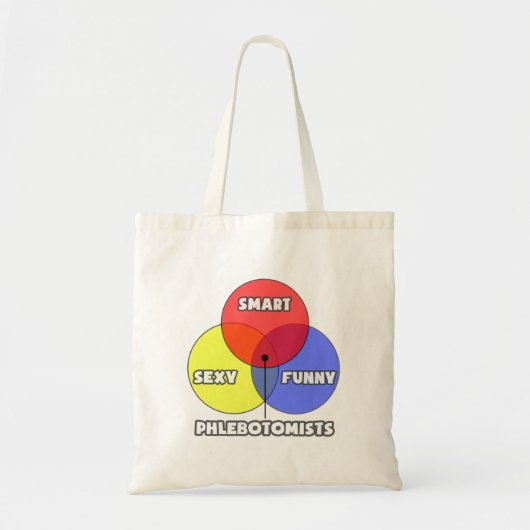 Venn-diagram ... Flebotomisten Tote Bag (Voorkant)