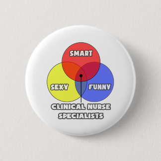Venn-diagram .. Klinische verpleegkundige speciali Ronde Button 5,7 Cm