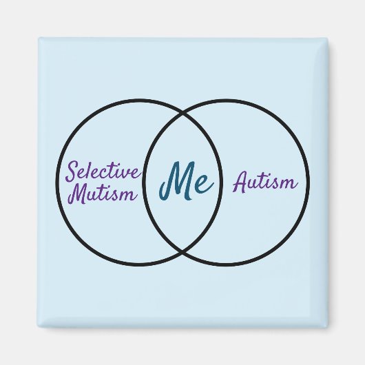 Venn-diagram met magneet voor dubbele diagnose (Voorkant)