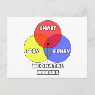 Venn-diagram .. Neonatale verpleegkundigen Briefkaart