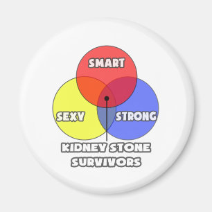 Venn-diagram .. Niersteenoverlevenden Magneet