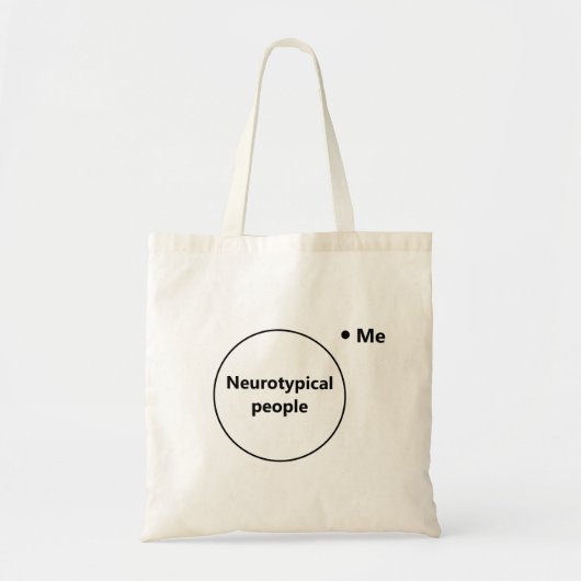 Venn-diagram niet typisch tote bag (Voorkant)