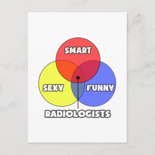 Venn-diagram ... Radioloog Briefkaart (Voorkant)