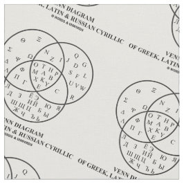Venn-diagram van het Grieks, Latijn en Russisch Cy Stof
