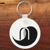 Venn Intersection YinYang Sleutelhanger (Voorkant)