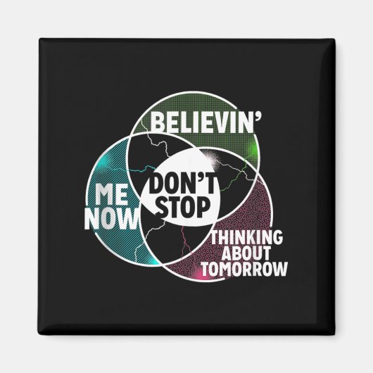 Venndiagram Stop Niet Algebra Wiskunde  Magneet (Voorkant)