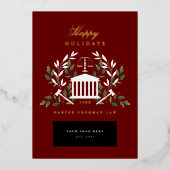 Vennootschap naar vennootschapsrecht folie feestdagenkaart (Voorkant)