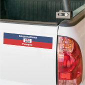 Vennootschappen zijn geen mensen - bumper siticker bumpersticker (Op Truck)