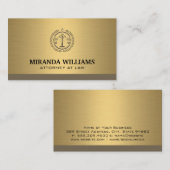 vennootschapsrecht-Logo | goudmetallisch Visitekaartje (Voorkant / Achterkant)