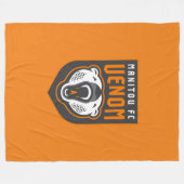 Venom-Manitou FC Fleece Blanket (Oranje) Deken (Voorkant (Horizontaal))