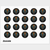 Venom Protocol Ronde Sticker (Vel)