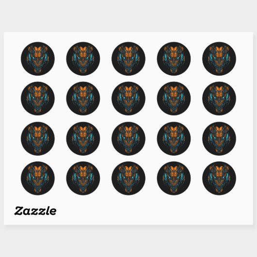 Venom Protocol Ronde Sticker (Vel)